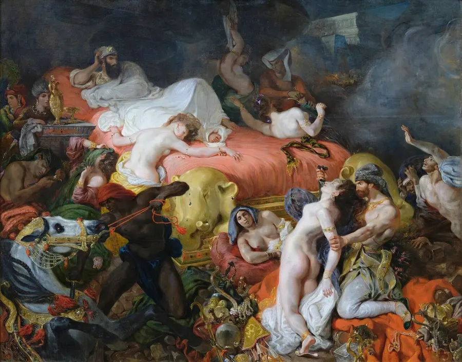La carte La Mort de Sardanapale