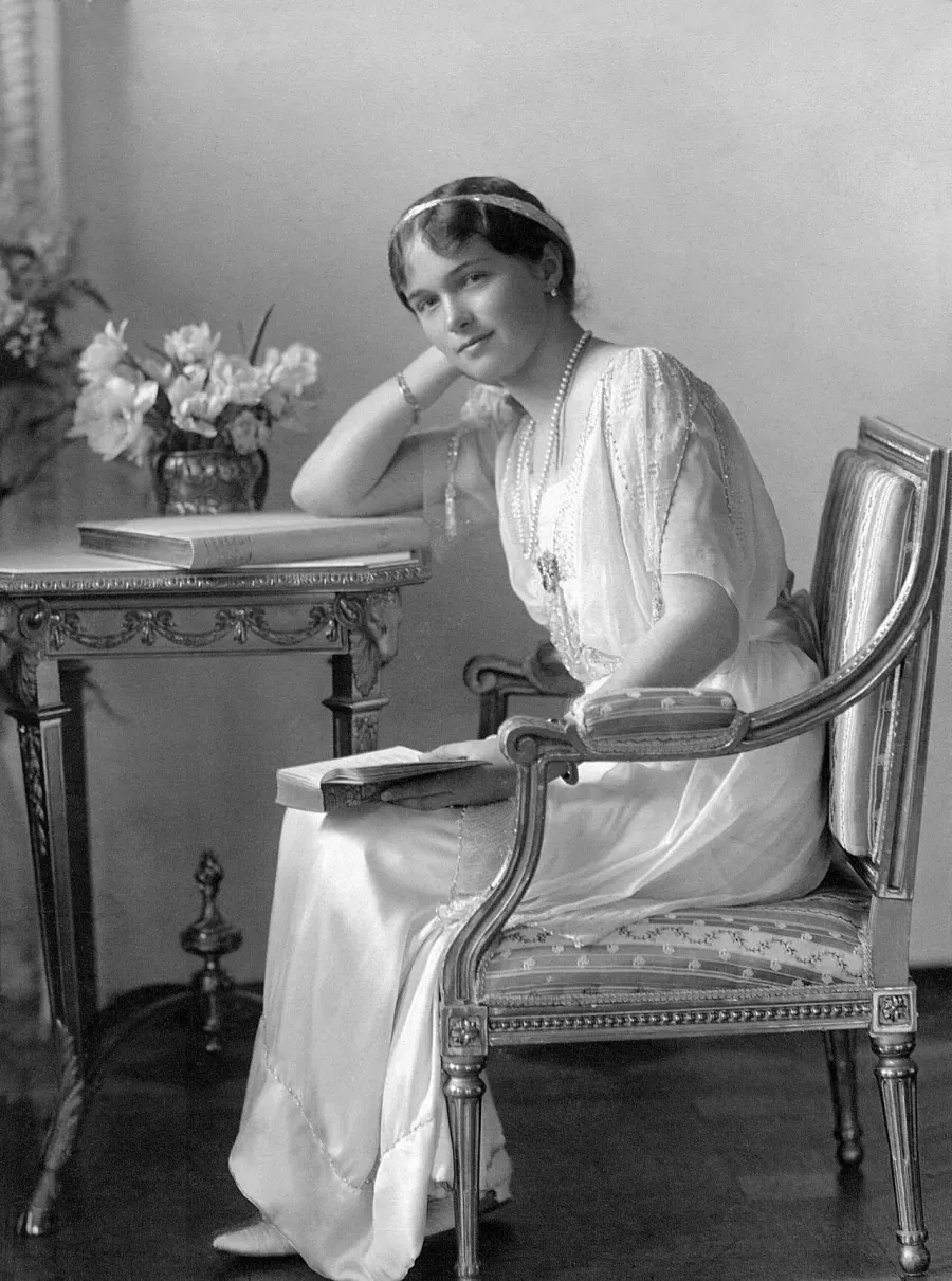 The Grand Duchess Olga Nikolaevna of Russia card
