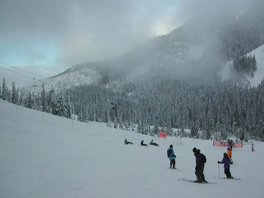La carte Cypress Mountain
