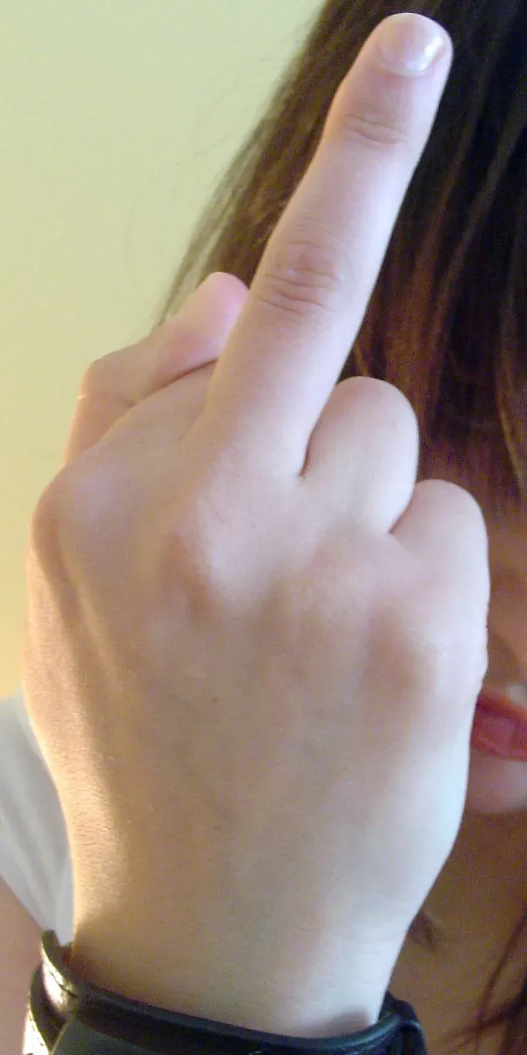 The The finger card