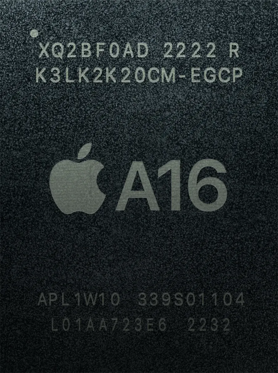 The Apple A16 card