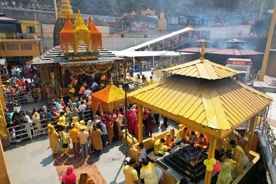 La carte Temple Bagalamukhi