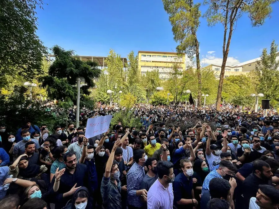 La carte Manifestations consécutives à la mort de Mahsa Amini