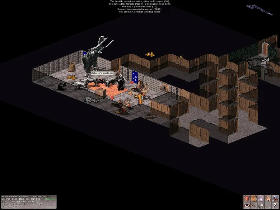 La carte Roguelike
