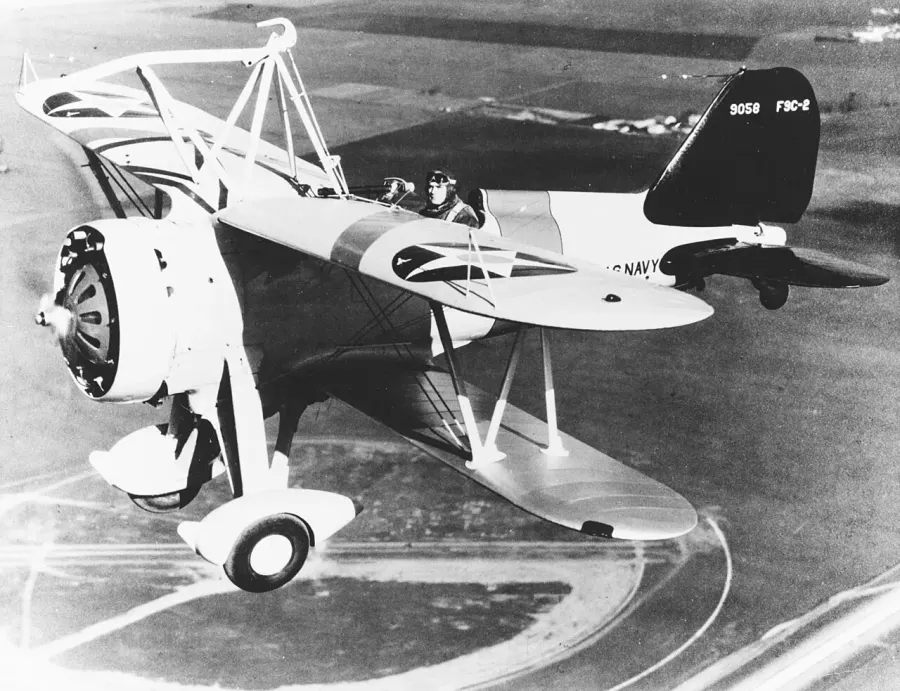 The Curtiss F9C Sparrowhawk card