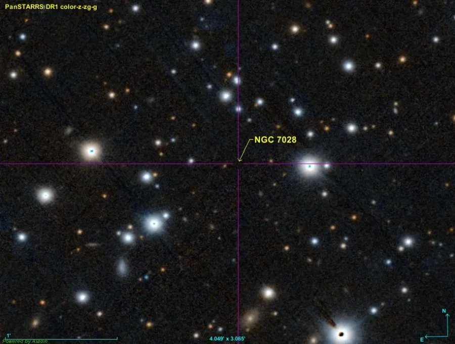 The NGC 7028 card