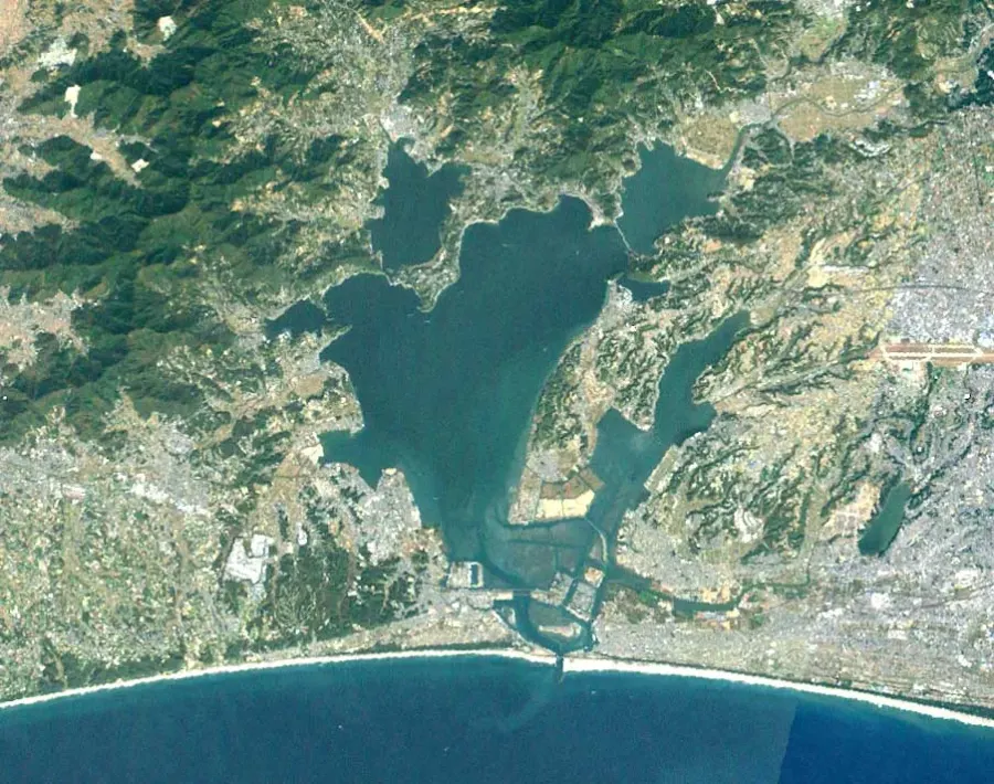La carte Lac Hamana