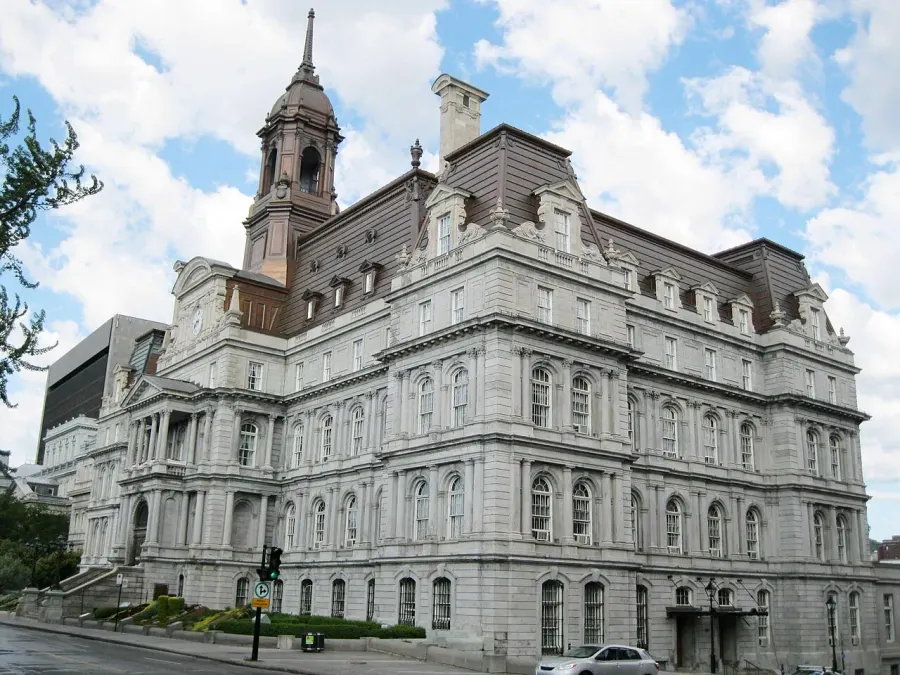 La carte Hôtel de ville de Montréal