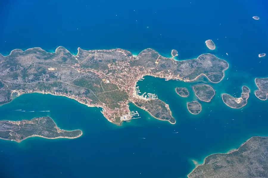La carte Murter-Kornati