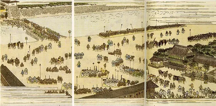La carte Sankin-kōtai