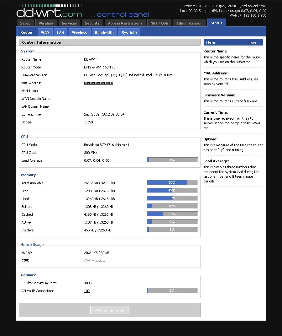 The DD-WRT card