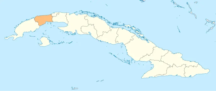 La carte Province d'Artemisa