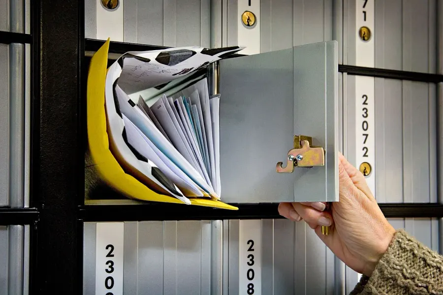 The Post office box card