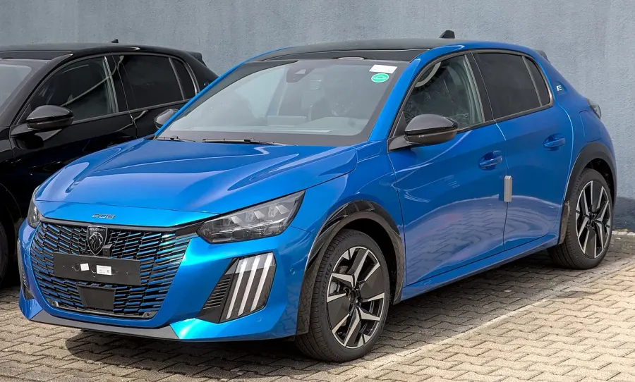 La carte Peugeot 208 I