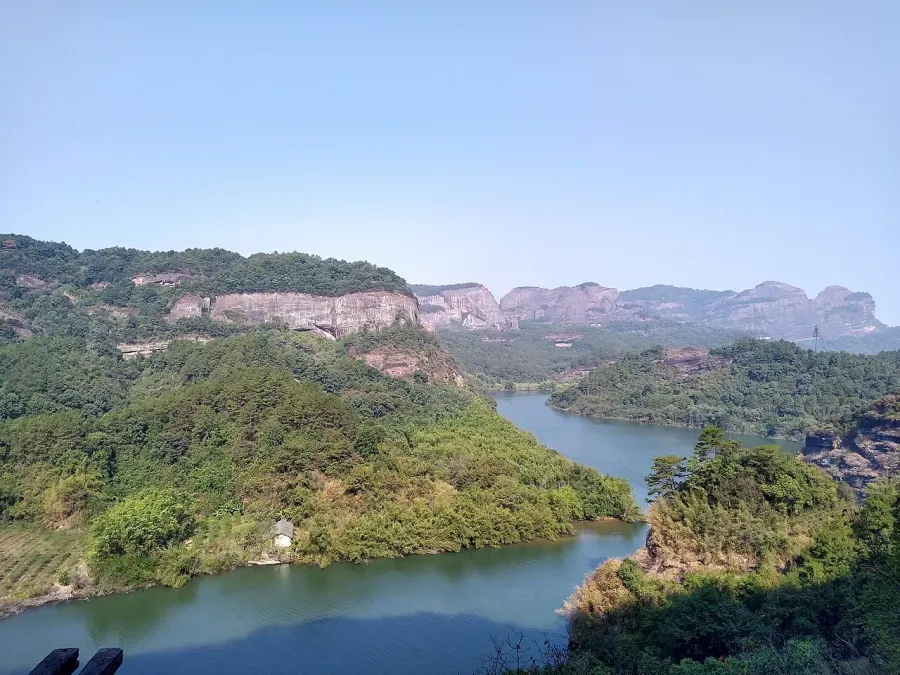 La carte Monts Danxia