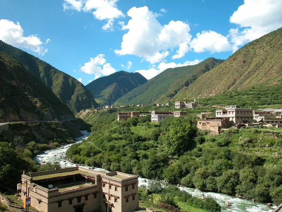 La carte Xian de Daocheng