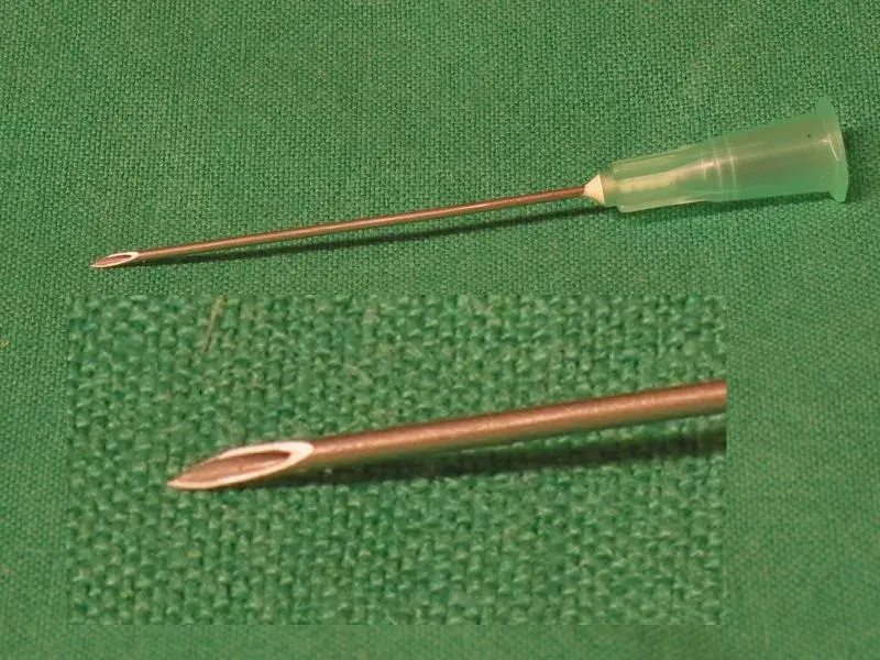 La carte Aiguille hypodermique