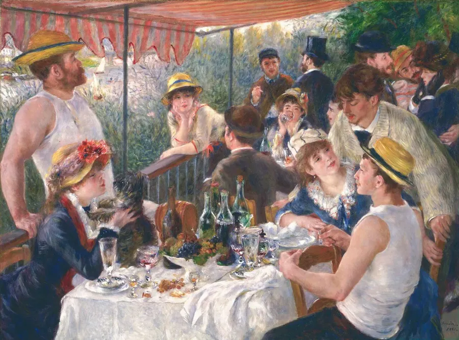 La carte Le Déjeuner des canotiers