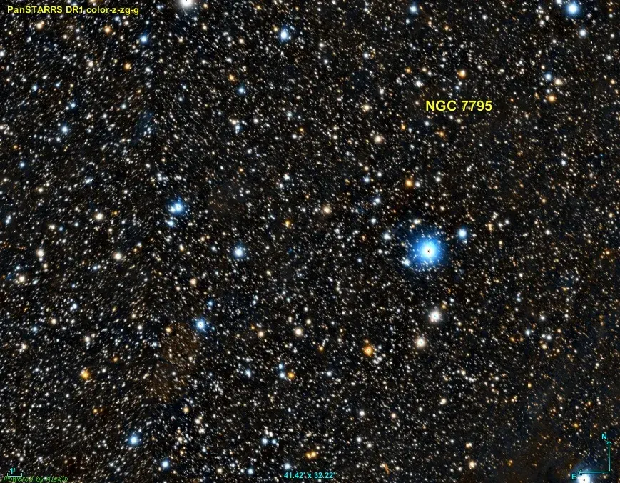 La carte NGC 7795