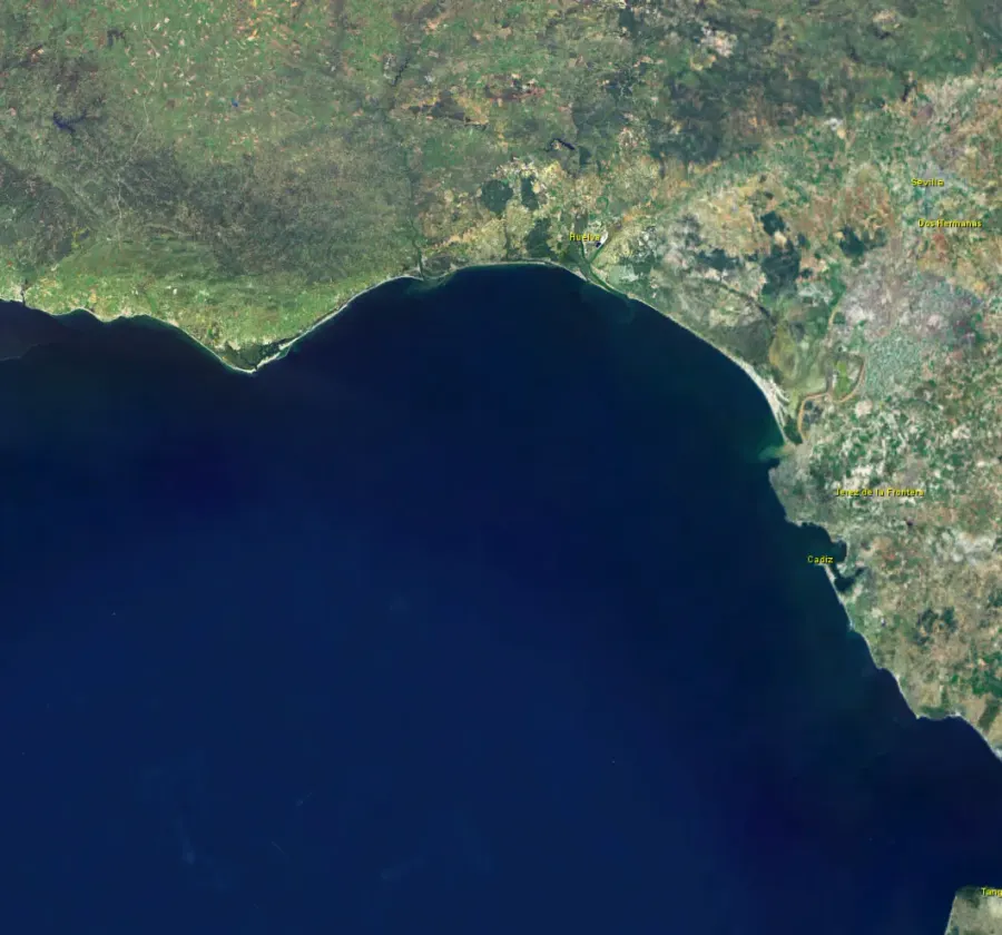La carte Golfe de Cadix