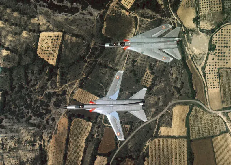 La carte Dassault Mirage G