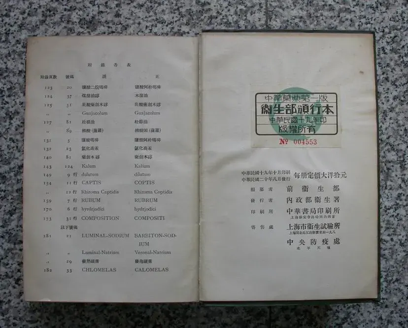 La carte Pharmacopée