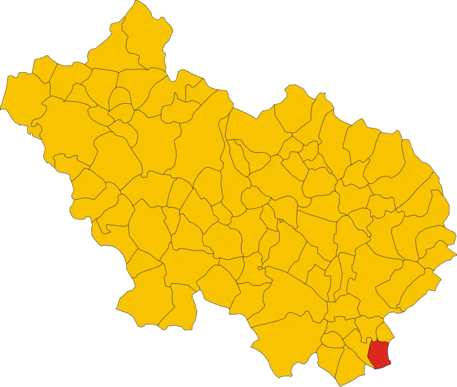 La carte Sant'Andrea del Garigliano