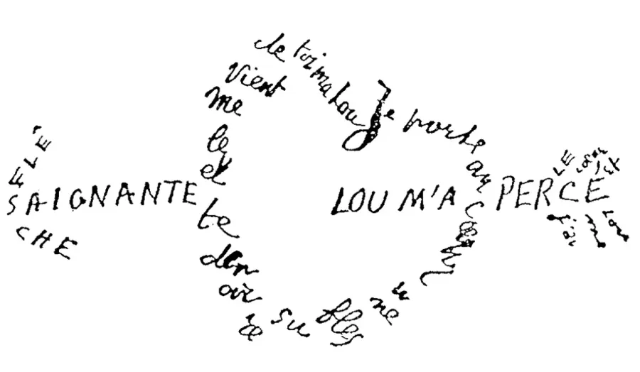 La carte Calligramme