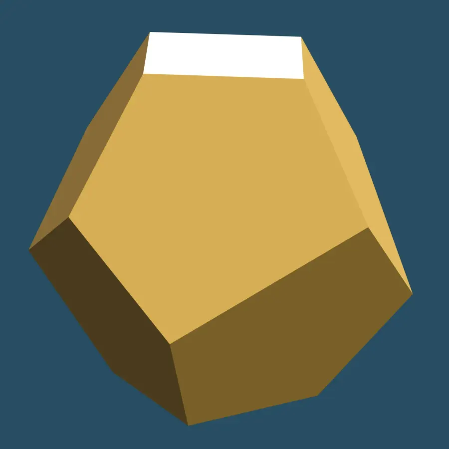 The Decahedron card