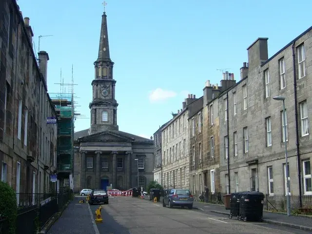 La carte Église paroissiale de Leith Nord