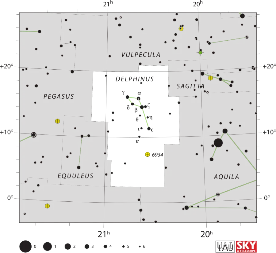 La carte Epsilon Delphini