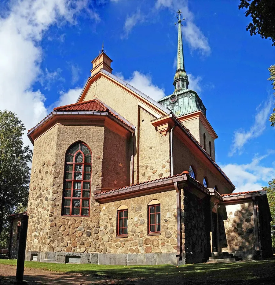 La carte Église de Mänttä