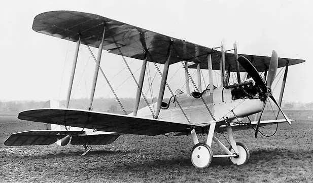 La carte Royal Aircraft Factory B.E.2