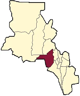 La carte Département de Pomán