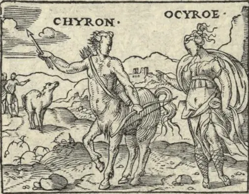 La carte Ocyrhoé fille de Chiron