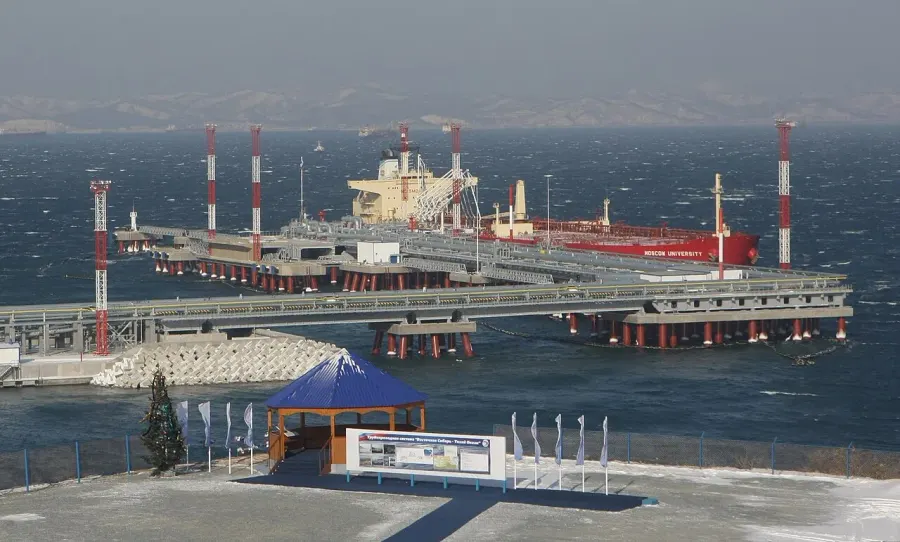 The Eastern Siberia–Pacific Ocean oil pipeline card