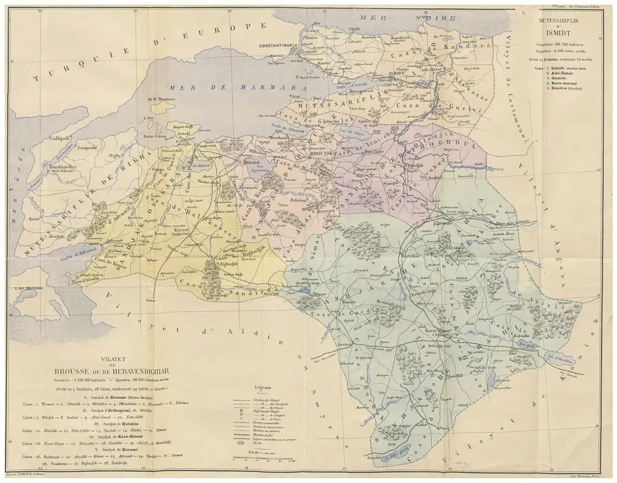 La carte Moutassarif