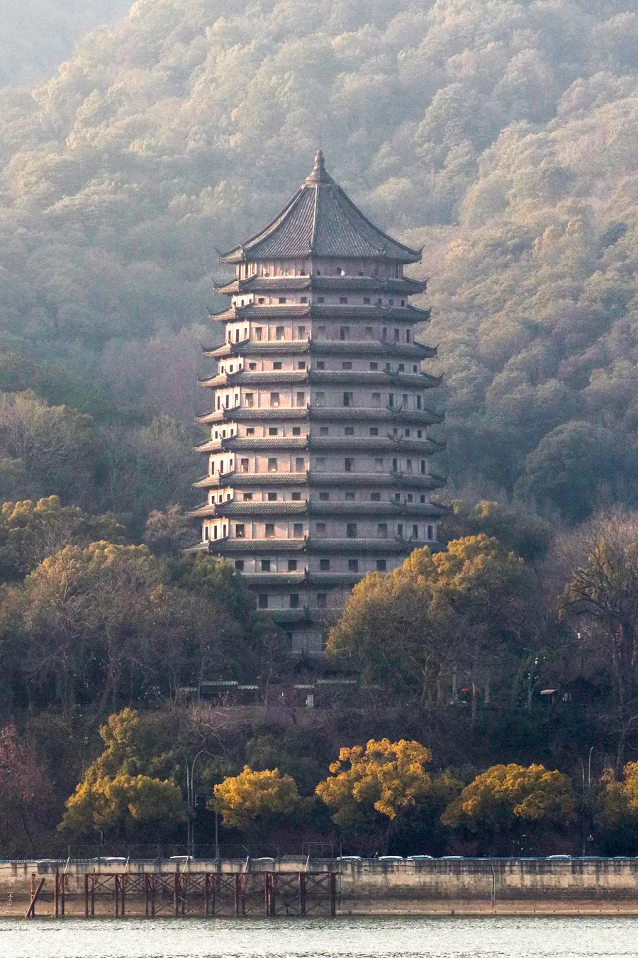 La carte Pagode Liuhe