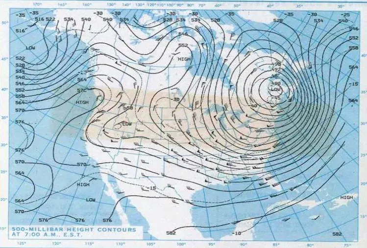 La carte Vortex polaire