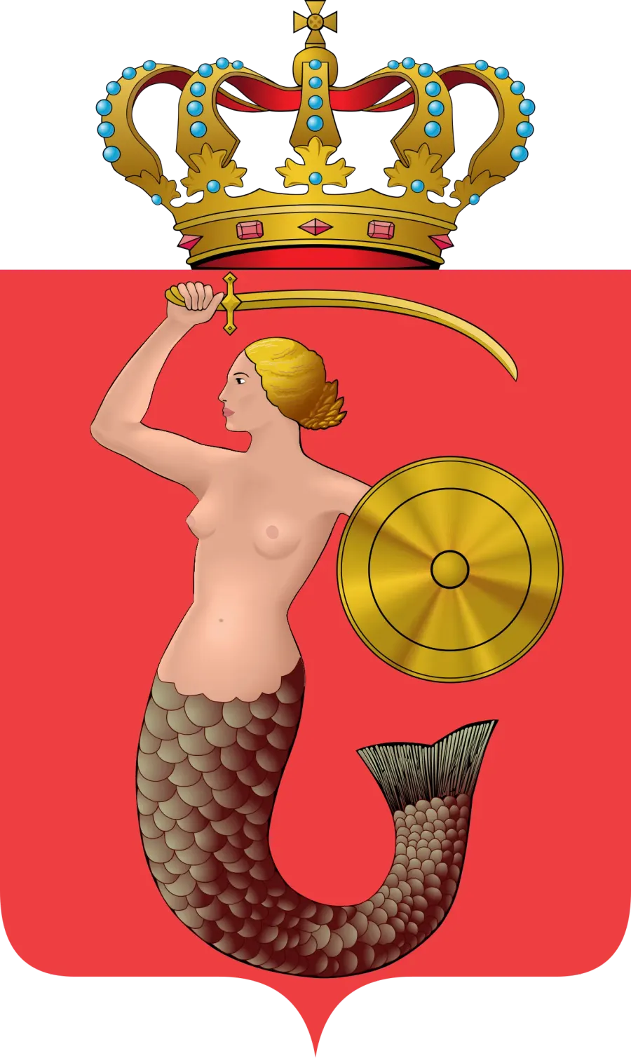 The Coat of arms of Warsaw card