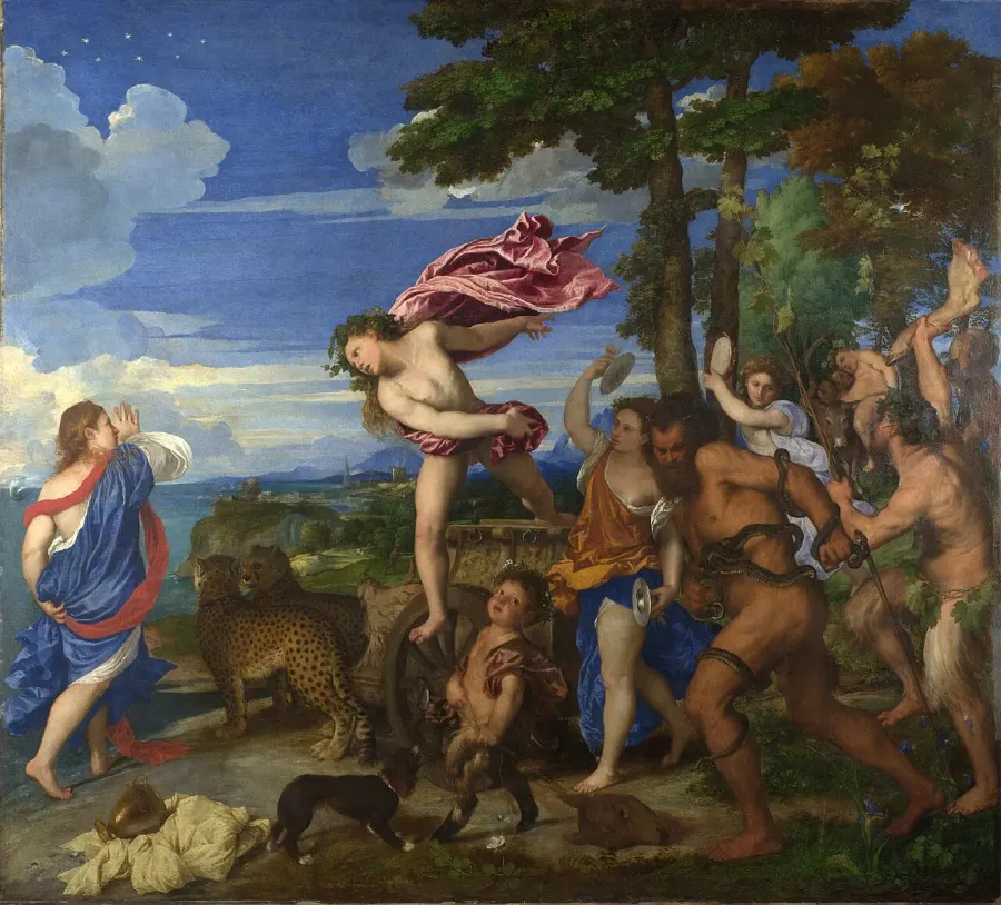 La carte Bacchus et Ariane