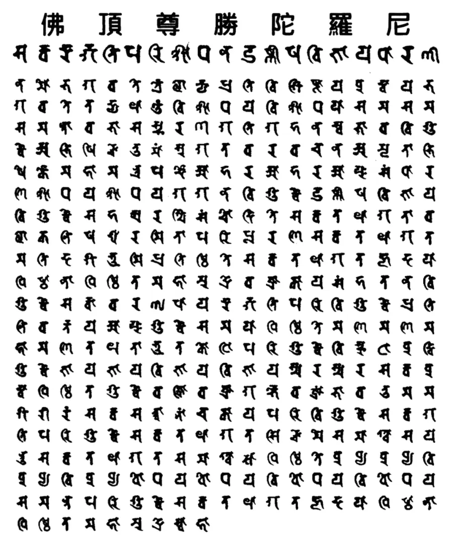 La carte Dharani