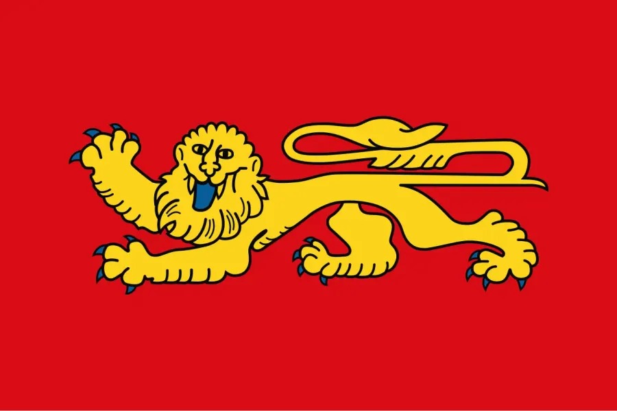 La carte Drapeau de l'Aquitaine