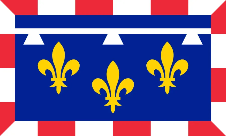 La carte Drapeau du Centre-Val de Loire