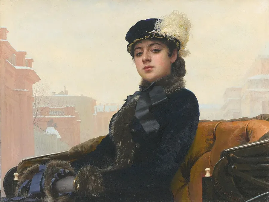 The Portrait of an Unknown Woman card