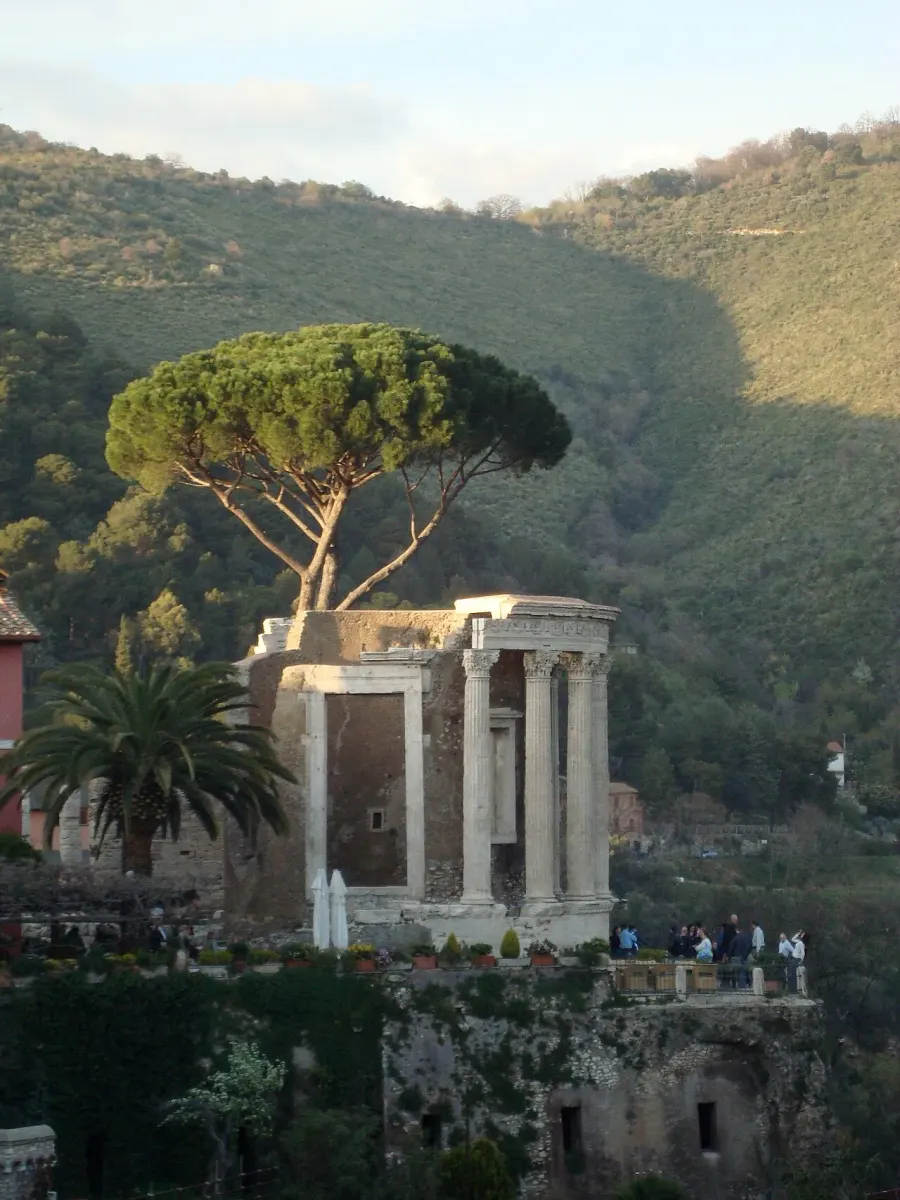 La carte Temple de Vesta
