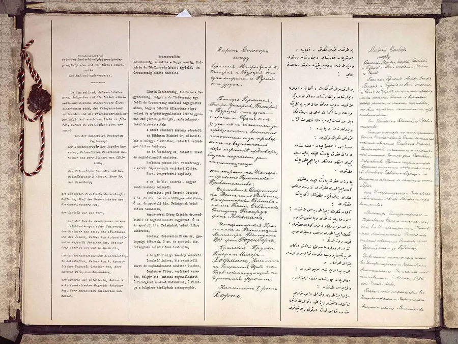 The Treaty of Brest-Litovsk card