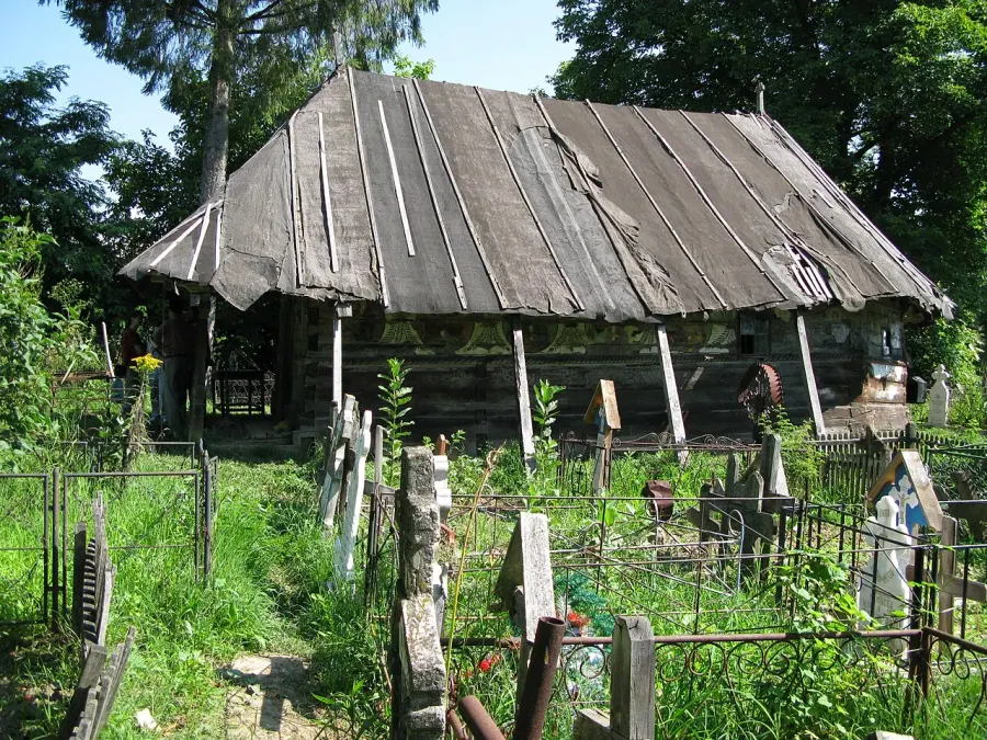 La carte Église en bois d'Urși