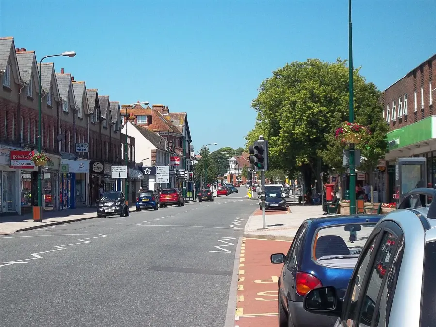 La carte New Milton