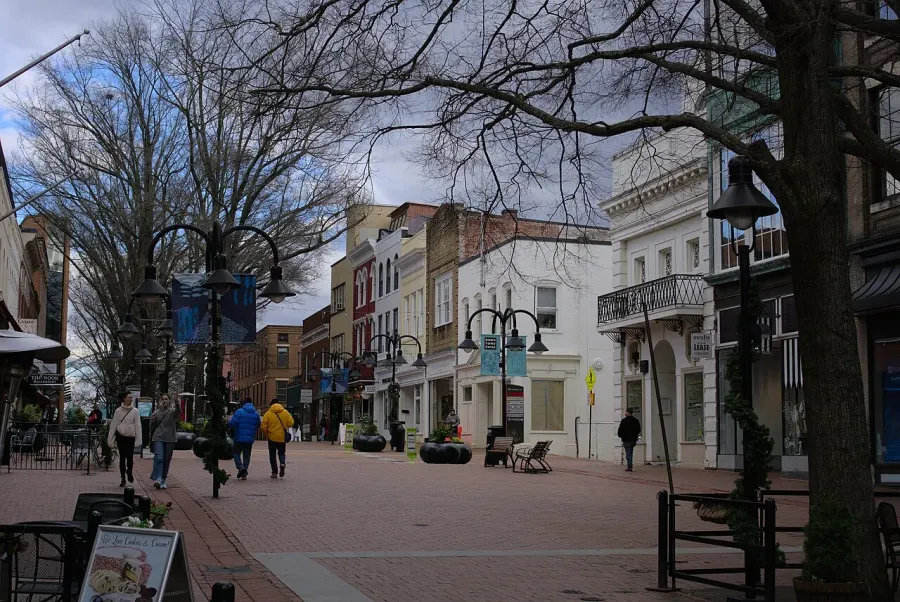 La carte Charlottesville